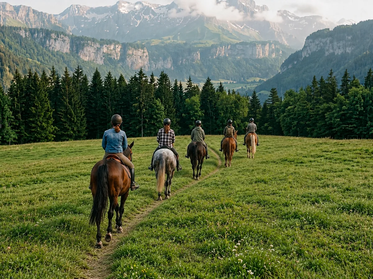 Balade à cheval en Savoie, autour de Grésy-sur-Aix